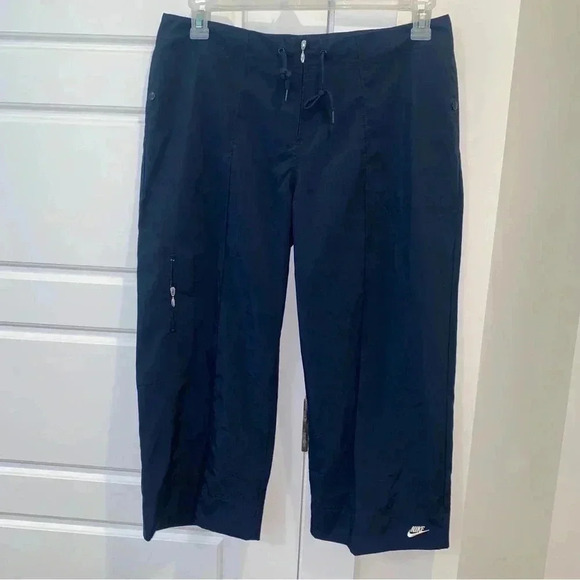 NIKE Women’s Summer Ankle Capris Navy NWT Size M (8-10) - Picture 3 of 9